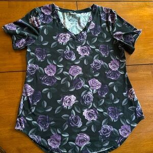 Lularoe purple floral Iris size medium